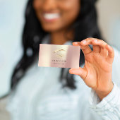 Professional Lashes Brows Makeup Logo Gold Roos QR Visitekaartje