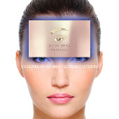 Professional Lashes Brows Makeup Logo Gold Roos QR Visitekaartje