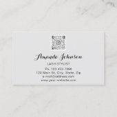 Professional Lashes Brows Makeup Logo grijs Visitekaartje (Achterkant)