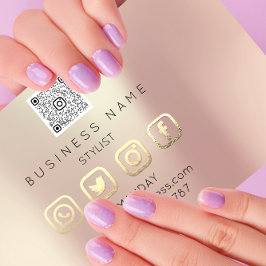 Professional Lashes Brows Makeup Logo Sociale medi Visitekaartje