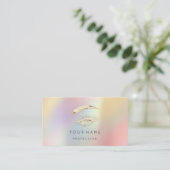 Professional Lashes Brows Makeup QR LOGO Visitekaartje (Staand voorkant)