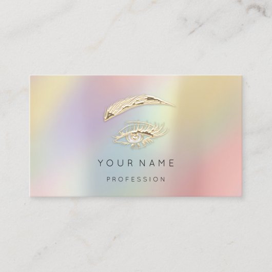 Professional Lashes Brows Makeup QR LOGO Visitekaartje (Voorkant)