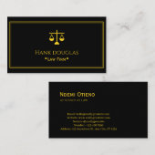 Professional Law & Justice Business Card Visitekaartje (Voorkant / Achterkant)