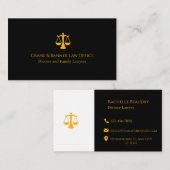 Professional Law & Justice Business Card  Visitekaartje (Voorkant / Achterkant)