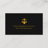 Professional Law & Justice Business Card  Visitekaartje (Voorkant)