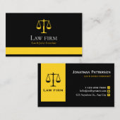 Professional Law & Justice Business Card |  Visitekaartje (Voorkant / Achterkant)