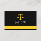 Professional Law & Justice Business Card |  Visitekaartje (Voorkant)