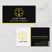 Professional Law & Justice Business Card Visitekaartje (Voorkant / Achterkant)