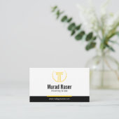 Professional Law & Justice Business Card  Visitekaartje (Staand voorkant)