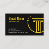 Professional Law & Justice Business Card  Visitekaartje (Achterkant)
