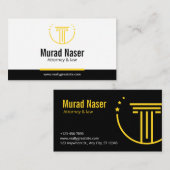 Professional Law & Justice Business Card  Visitekaartje (Voorkant / Achterkant)
