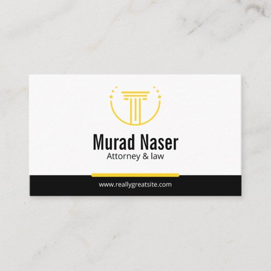 Professional Law & Justice Business Card  Visitekaartje (Voorkant)