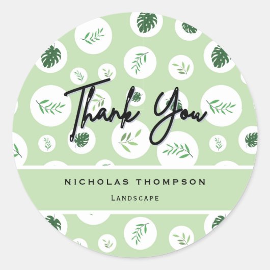 Professional Lawn and Tree Care Ronde Sticker (Voorkant)