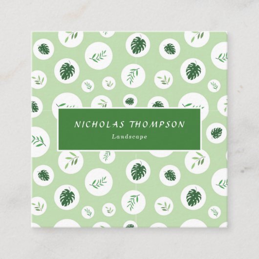Professional Lawn and Tree Care Vierkante Visitekaartje (Voorkant)