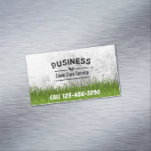 Professional Lawn Care & Landscapaping Service Magnetisch Visitekaartje (Voorbeeld)