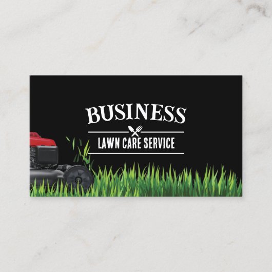 Professional Lawn Care & Landscapaping Service Visitekaartje (Voorkant)