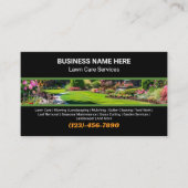 Professional Lawn Care Landscaping Garden Services Visitekaartje (Voorkant)