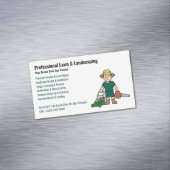 Professional Lawn Care Landscaping Service Magnetisch Visitekaartje (Voorbeeld)