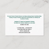 Professional Lawn Care & Landscaping Service Visitekaartje (Achterkant)