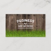 Professional Lawn Care & Landscaping Service Wood Visitekaartje (Voorkant)