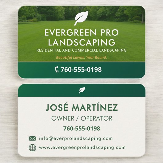 Professional Lawn Care Landscaping Visitekaartje