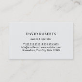 Professional Lawn Care Logo Plain Landscaping Visitekaartje (Achterkant)