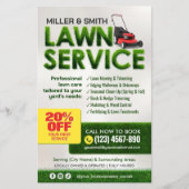Professional Lawn Care Service Flyer (Voorkant)