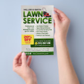 Professional Lawn Care Service Flyer (Hand)