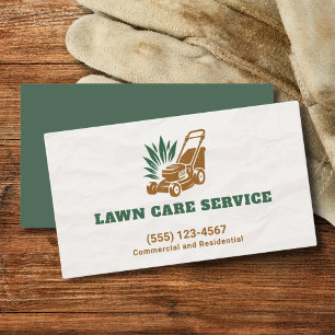 Professional Lawn Grass Landscaping Yard Service Visitekaartje
