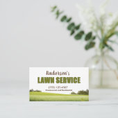 Professional Lawn Grass Landscaping Yard Service Visitekaartje (Staand voorkant)