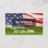 Professional Lawn & Landscaping Service US-vlag Visitekaartje (Voorkant)