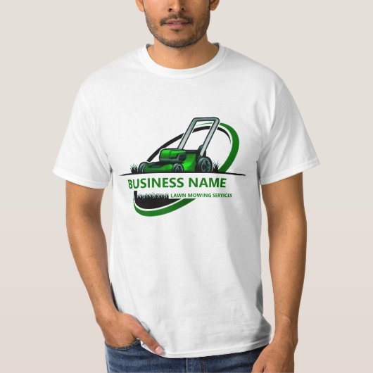 Professional Lawn Mowing Landscaping Custom Logo T-shirt (Voorkant)