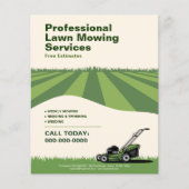 Professional Lawn Mowing Services Flyer (Voorkant)
