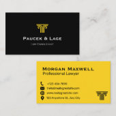 Professional Lawyer Business Card | Attorney Visitekaartje (Voorkant / Achterkant)