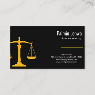 Professional Lawyer Business Card | Attorney Visitekaartje