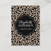 Professional Leopard Print Hair Stylist Loyalty Visitekaartje (Voorkant)