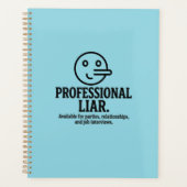 Professional Liar For Parties, Relationships & Job Planner (Voorkant)