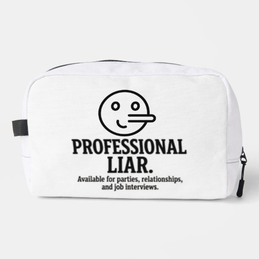 Professional Liar For Parties, Relationships & Job Toilettasje (Voorkant)