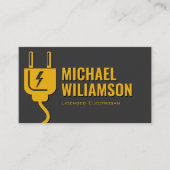 Professional Licensed Electrician Electrical Work Visitekaartje (Voorkant)