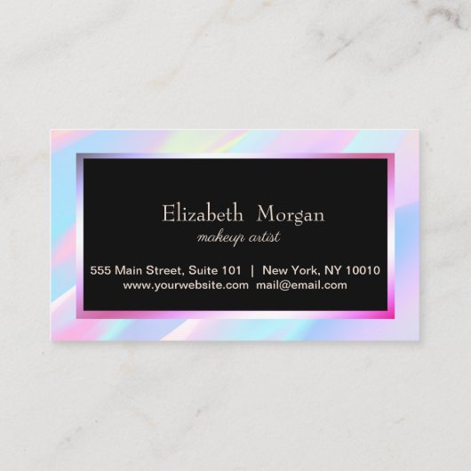 Professional Lijst Holographic Loyalty Kaart (Achterkant)