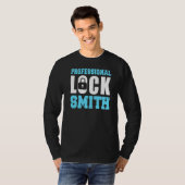 Professional Locksmith Tradesman Locksmithing Lock T-shirt (Voorkant volledig)