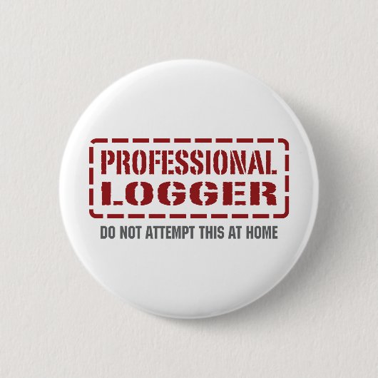 Professional Logger Ronde Button 5,7 Cm (Voorkant)