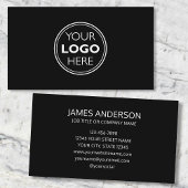 Professional Logo Business Card Minimalist Black Visitekaartje