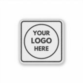 Professional Logo Business Promo QR label (Voorkant)