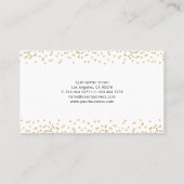 Professional Logo Glitter Visitekaartje (Achterkant)