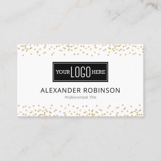 Professional Logo Glitter Visitekaartje (Voorkant)