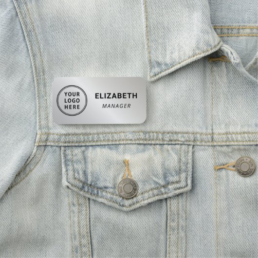 Professional Logo Silver Naamplaatje (In situ)