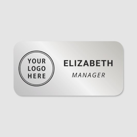 Professional Logo Silver Naamplaatje (Voorkant)