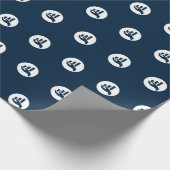 Professional Logo White en Blue Cadeaupapier (Hoek)