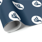 Professional Logo White en Blue Cadeaupapier (Rol Hoek)